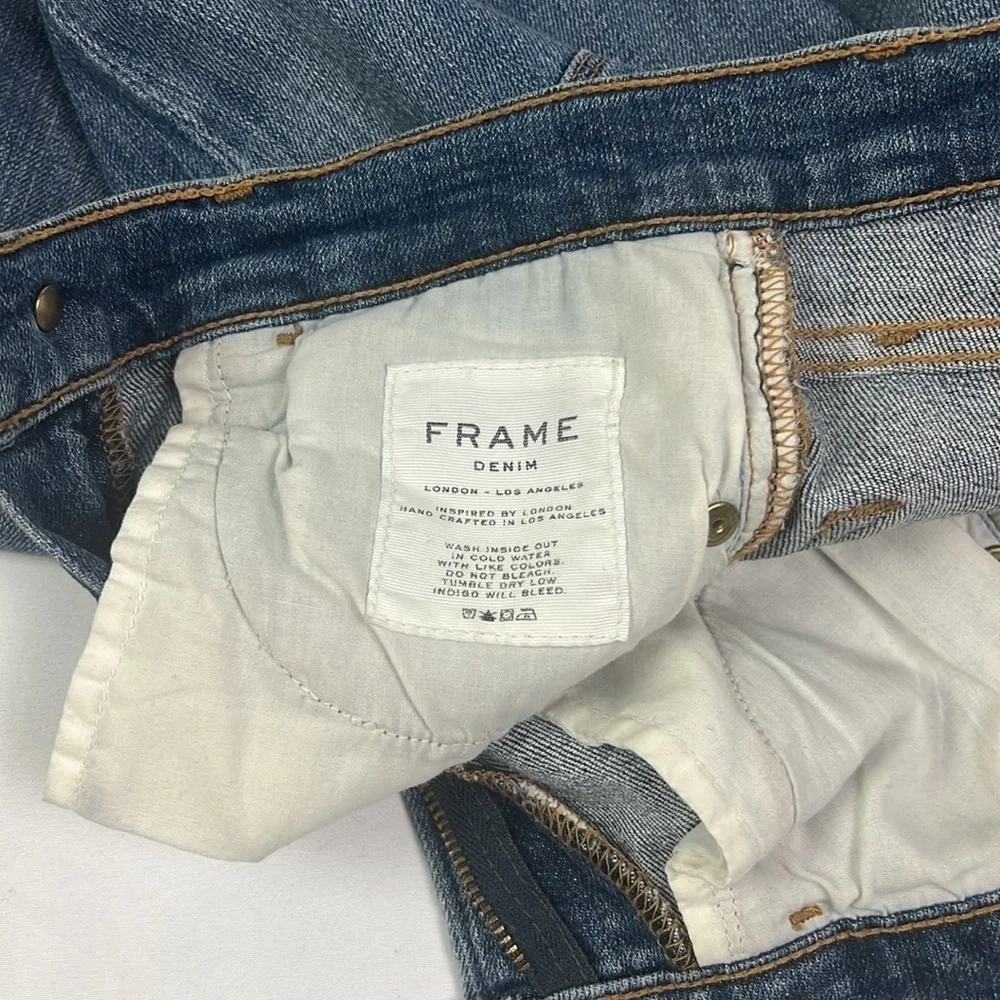 Frame Denim Women’s 25 Le High Skinny Distressed Stretchy Jean - Picture 5 of 15